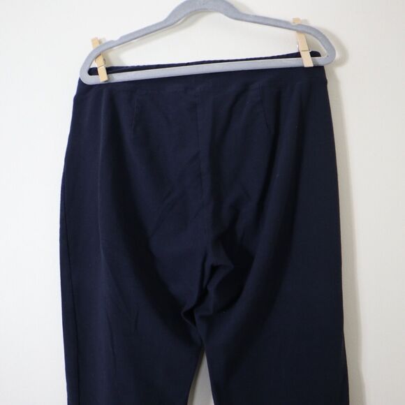 Eileen Fisher Size PP System Washable Crepe Slim Ankle Pant Navy Blue - Picture 9 of 10